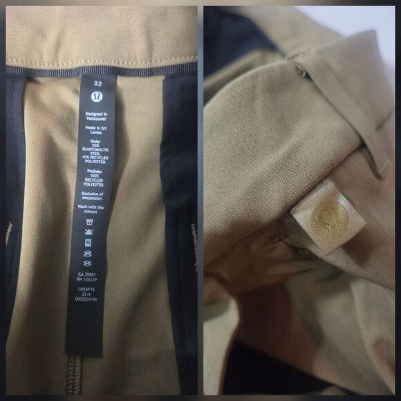 Lululemon Men's Commission Warpstreme Sold Out Pants in Artifact Sz. 32 - Picture 5 of 7
